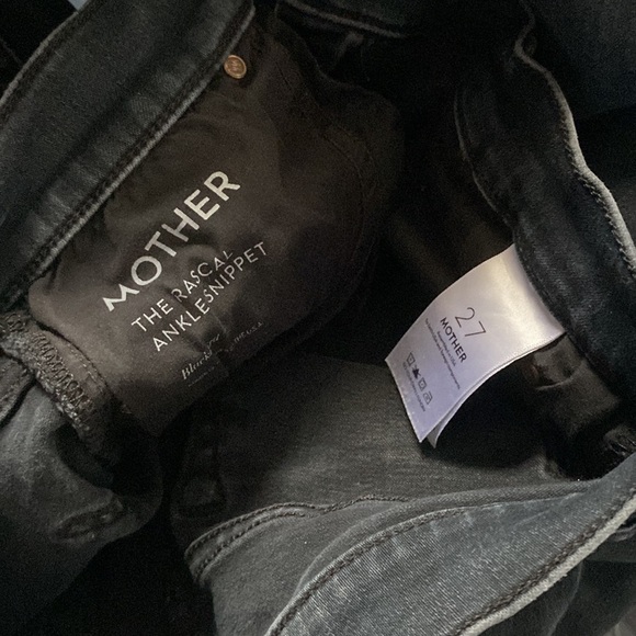 MOTHER THE RASCAL ANKLE SNIPPET IN BLACKBIRD HI RISE STRAIGHT LEG ANKLE SZ 27 - Picture 16 of 16
